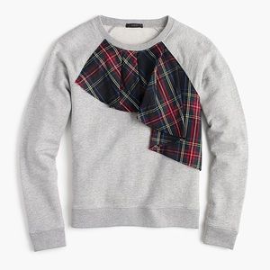 J. Cree Retail Tartan ruffle sweatshirt - Small